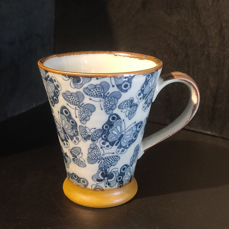 Mug Rustica évasé - Papillons