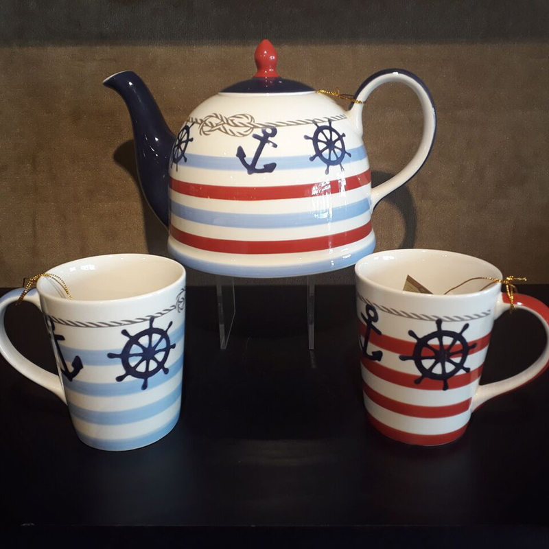 Théière - Ambiance bord de mer "marine" - unité